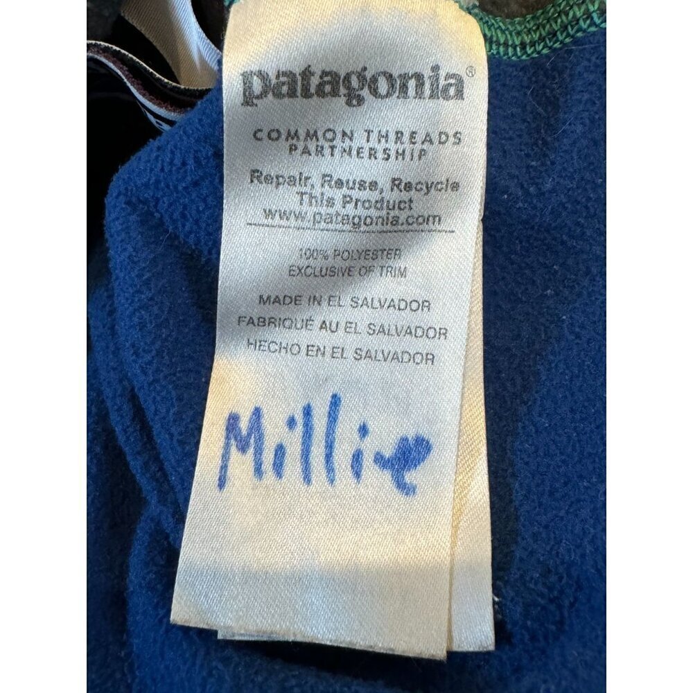 Patagonia Kids Jacket - Light Blue and Navy - Picture 9 of 11